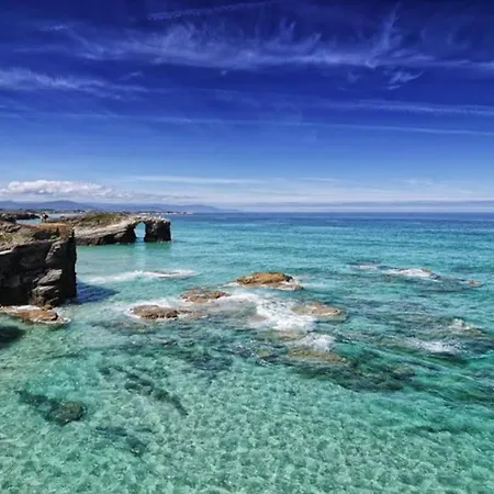 アパート Apartamento Playa Catedrales Con Piscina *